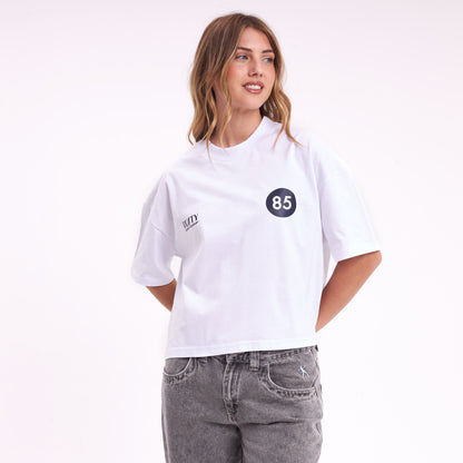 Remera Mc Rusty Chixy Crop Boxy Fit Tee Ld White
