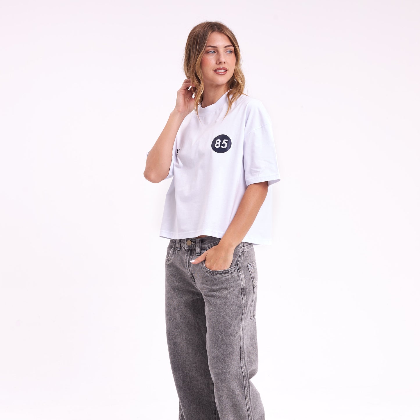 Remera Mc Rusty Chixy Crop Boxy Fit Tee Ld White