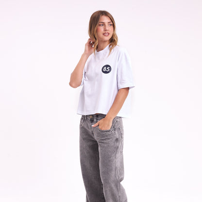 Remera Mc Rusty Chixy Crop Boxy Fit Tee Ld White