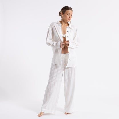 Pantalon Rusty Cici Sheer Beach Pant Ld Off White