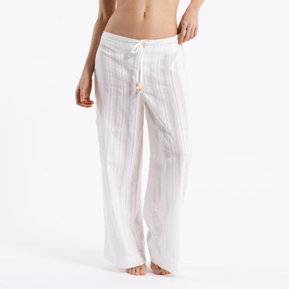 Pantalon Rusty Cici Sheer Beach Pant Ld Off White