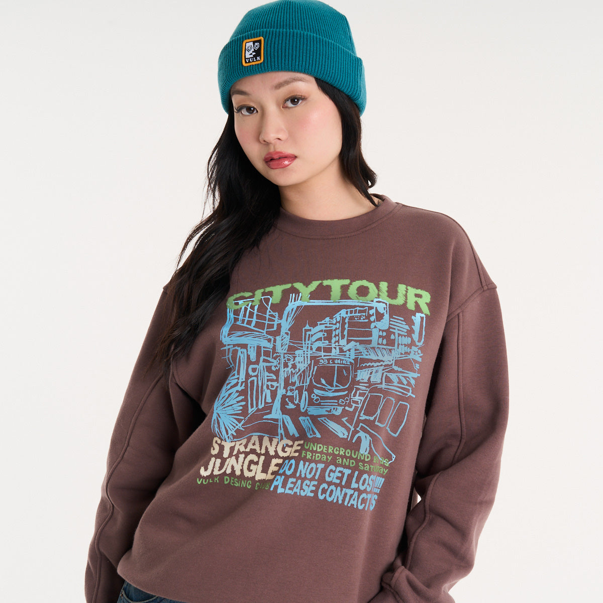 Buzo Vulk City Crew Brown