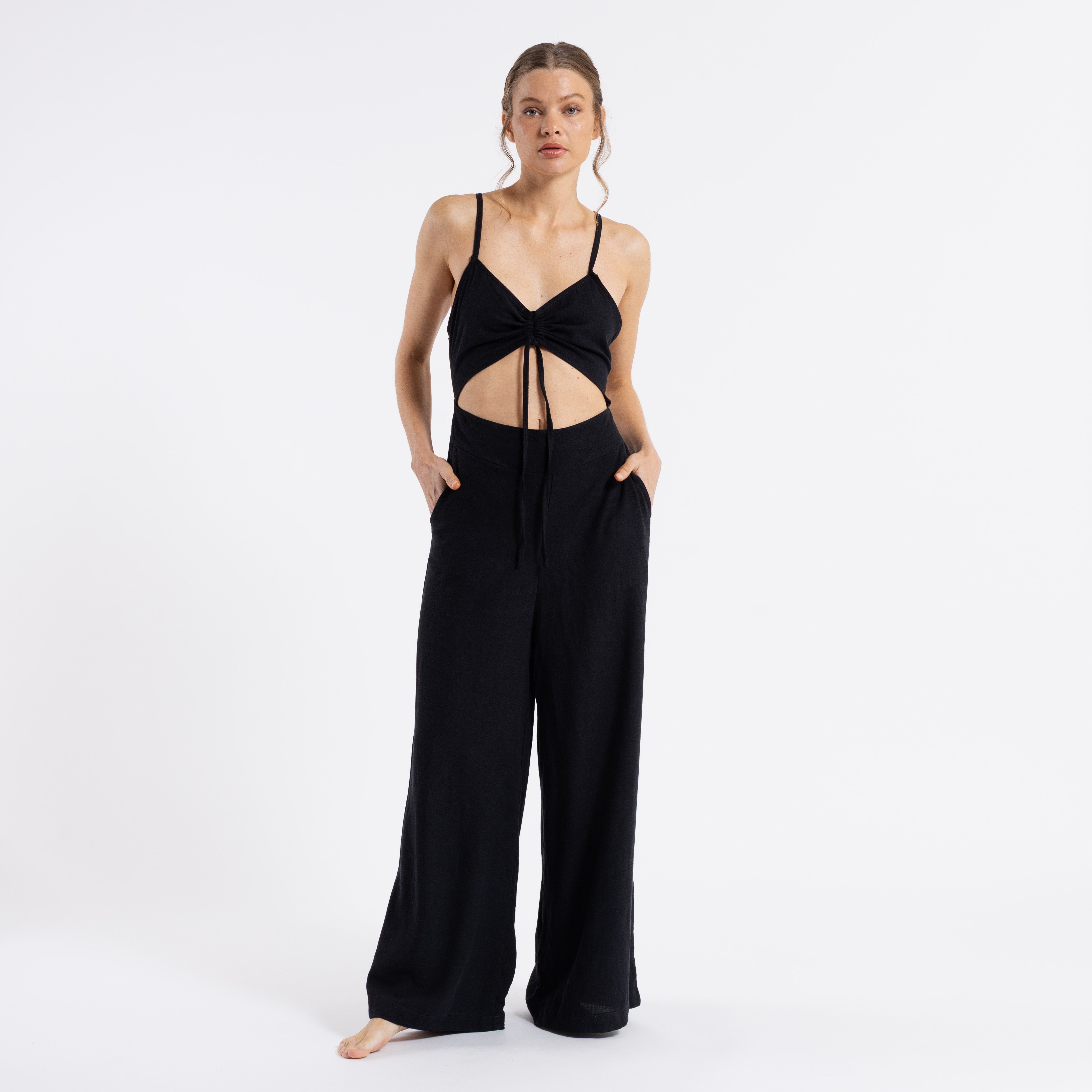 Enterito Rusty Clumsy Playsuit Ld Black