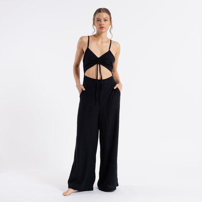 Enterito Rusty Clumsy Playsuit Ld Black