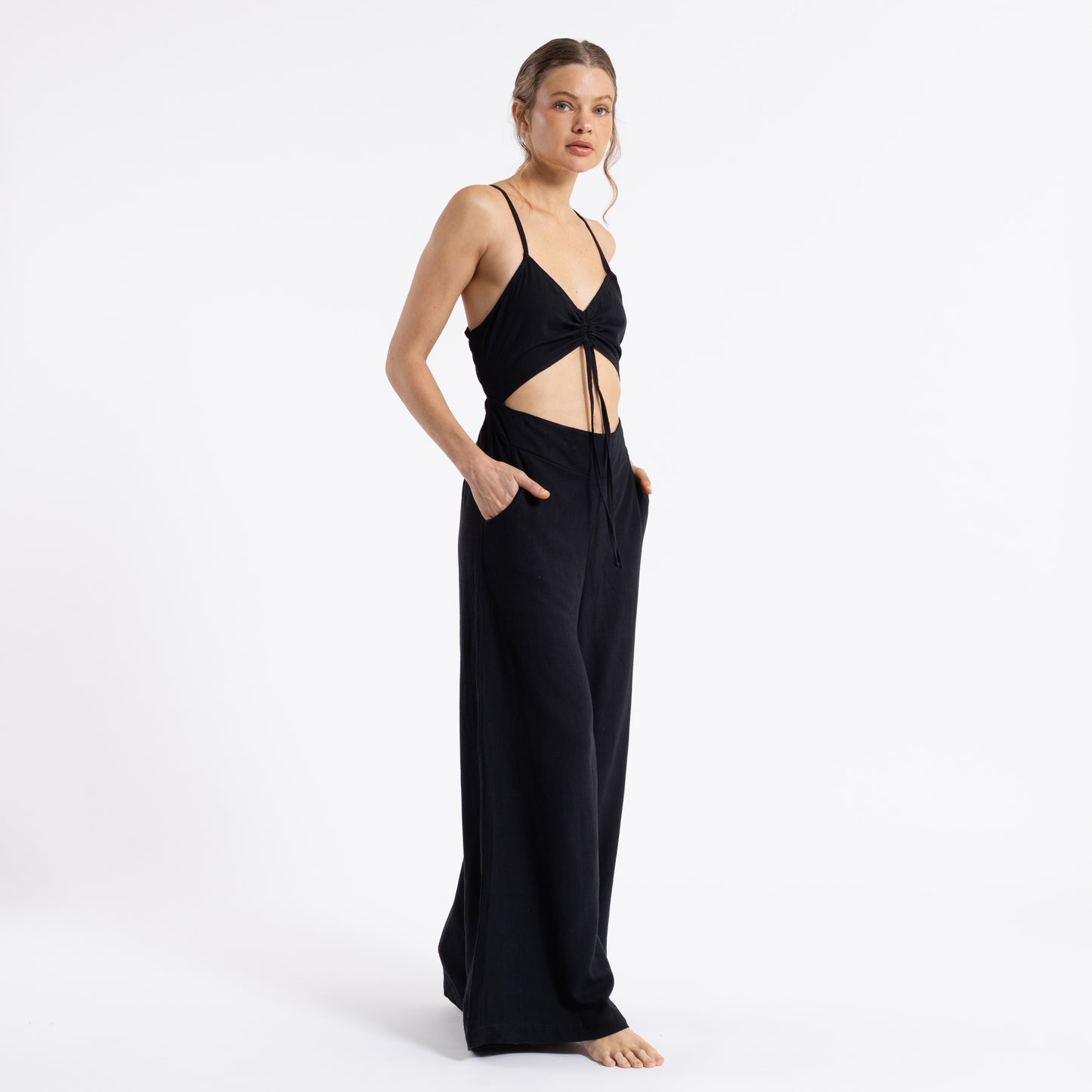 Enterito Rusty Clumsy Playsuit Ld Black