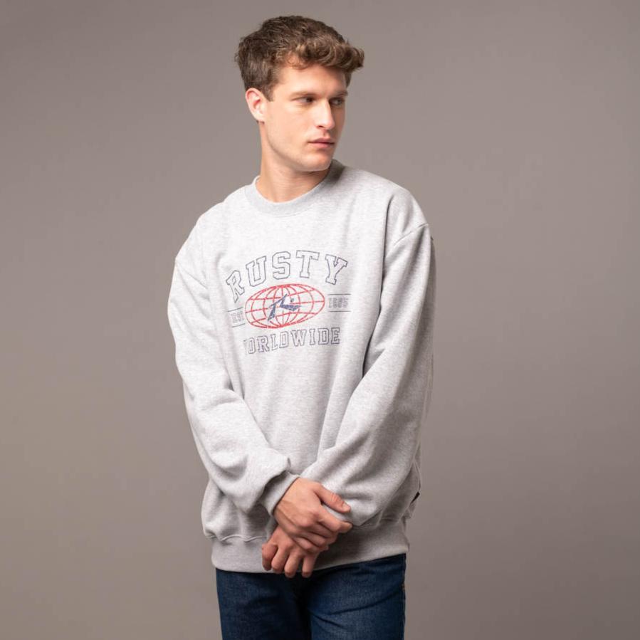 Buzo Rusty Collegiate Worldwide Megabig White Marle