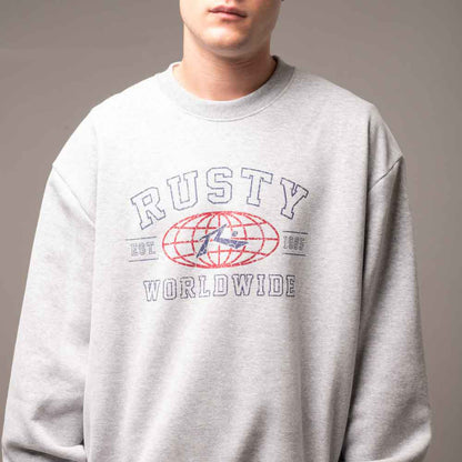 Buzo Rusty Collegiate Worldwide Megabig White Marle