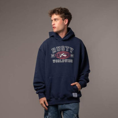 Canguro Rusty Collegiate Worldwide Hood Navy Blue