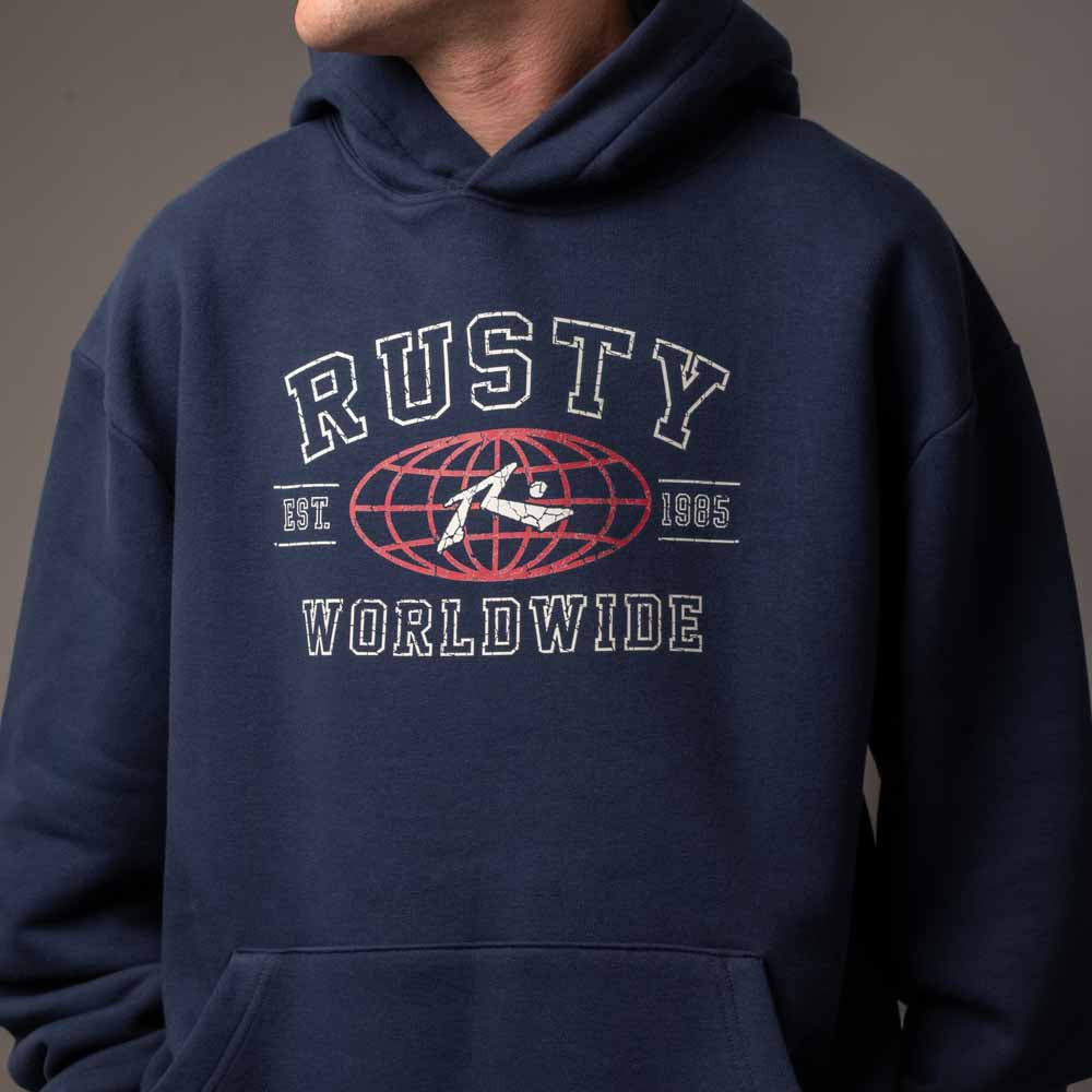 Canguro Rusty Collegiate Worldwide Hood Navy Blue