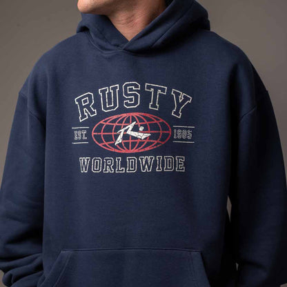 Canguro Rusty Collegiate Worldwide Hood Navy Blue