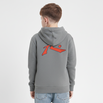 Campera Canguro Rusty Competition 2.0 Zh Jr Grey M/Orange
