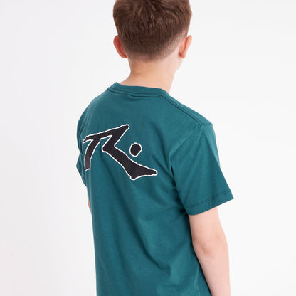 Remera Mc Rusty Competition 2.0 Tee Jr Green B/Black