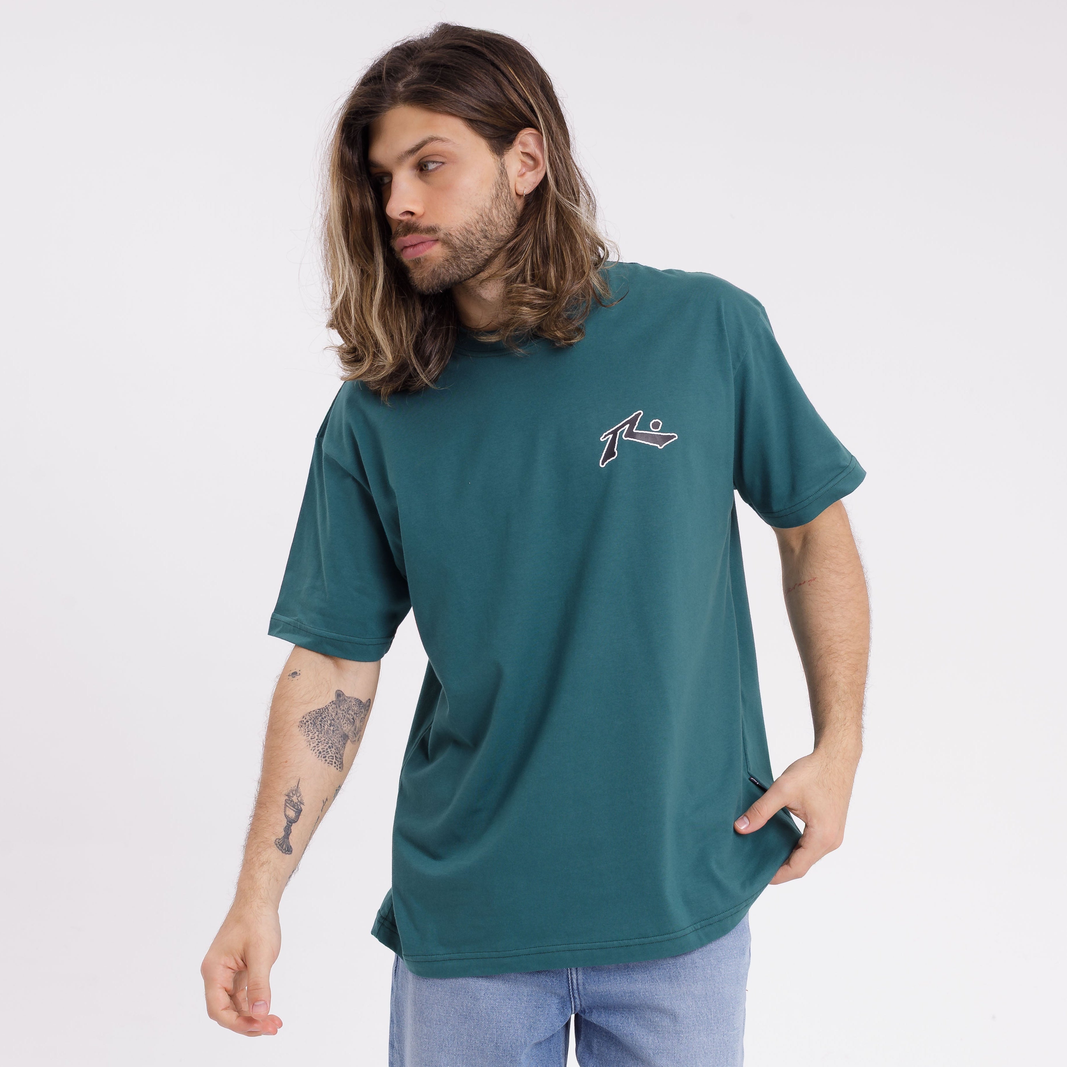 Remera Mc Rusty Competition 2.0 Tee Green B/Black