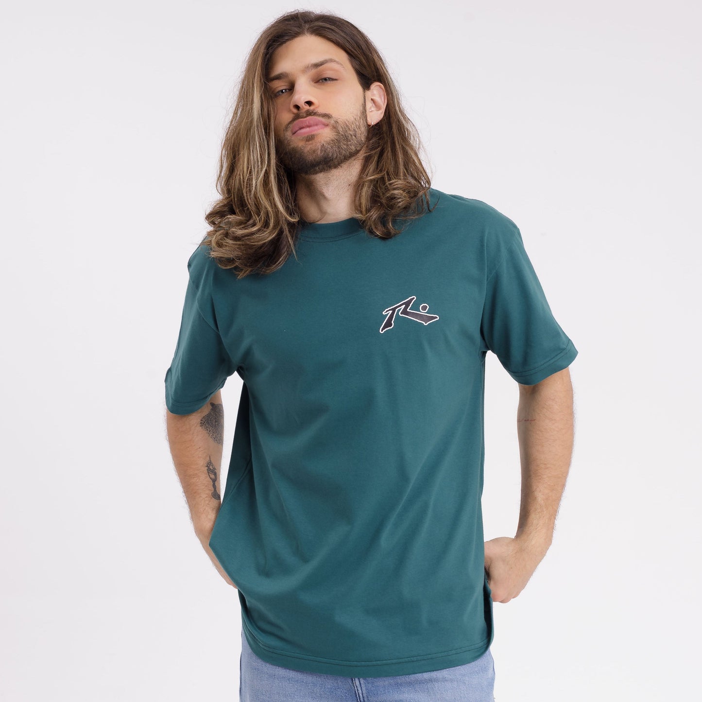 Remera Mc Rusty Competition 2.0 Tee Megabig Green B/Black