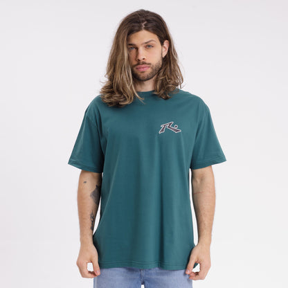 Remera Mc Rusty Competition 2.0 Tee Green B/Black