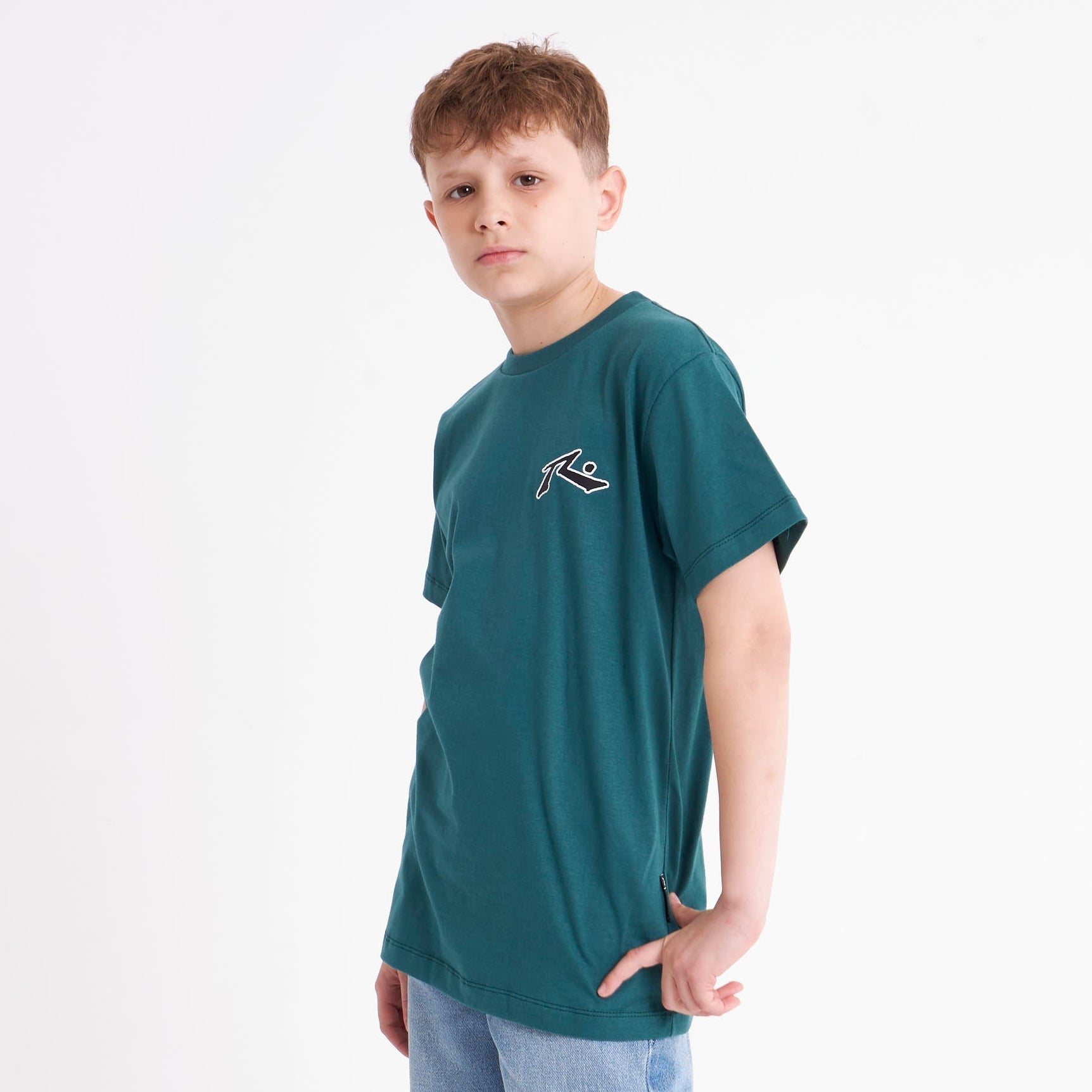 Remera Mc Rusty Competition 2.0 Tee Jr Green B/Black