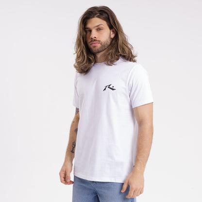 Remera Hombre Rusty Competition Blanca