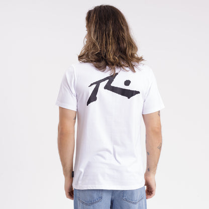 Remera Hombre Rusty Competition Blanca