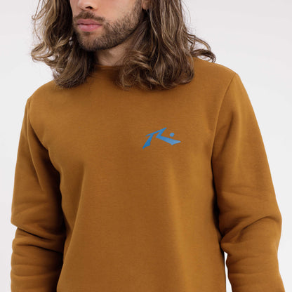 Buzo Rusty Competition Crew Brown S/Blue