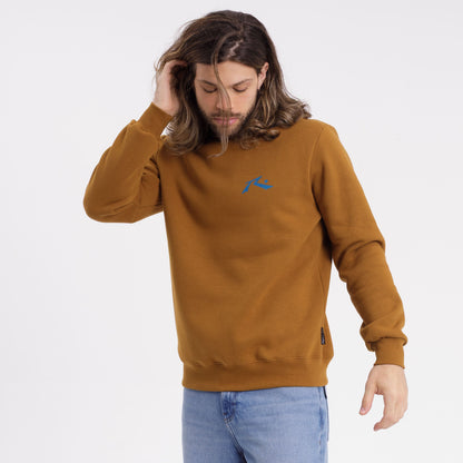 Buzo Rusty Competition Crew Brown S/Blue