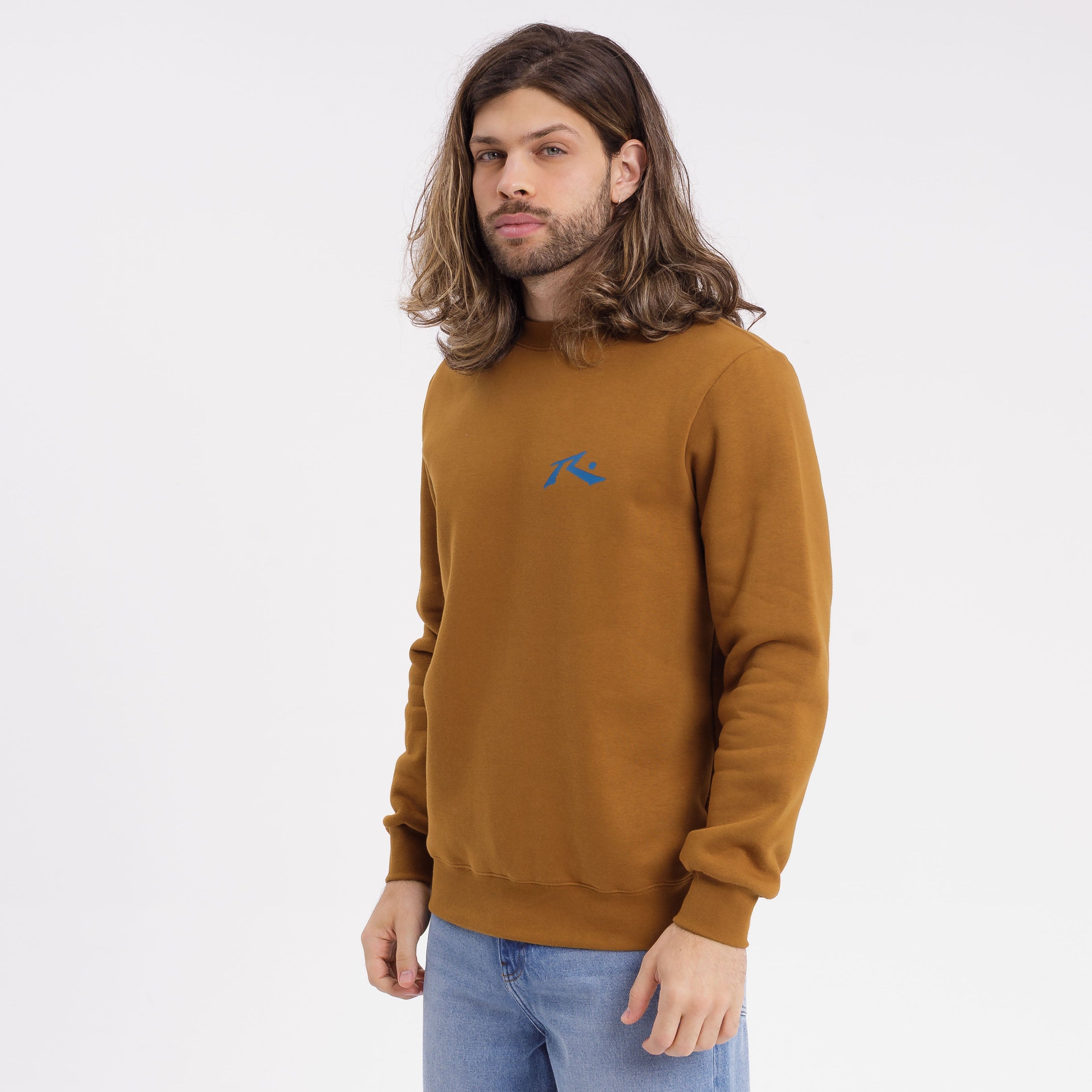 Buzo Rusty Competition Crew Brown S/Blue