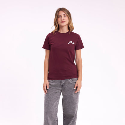 Remera Mc Rusty Competition Tee Ld Burgundy