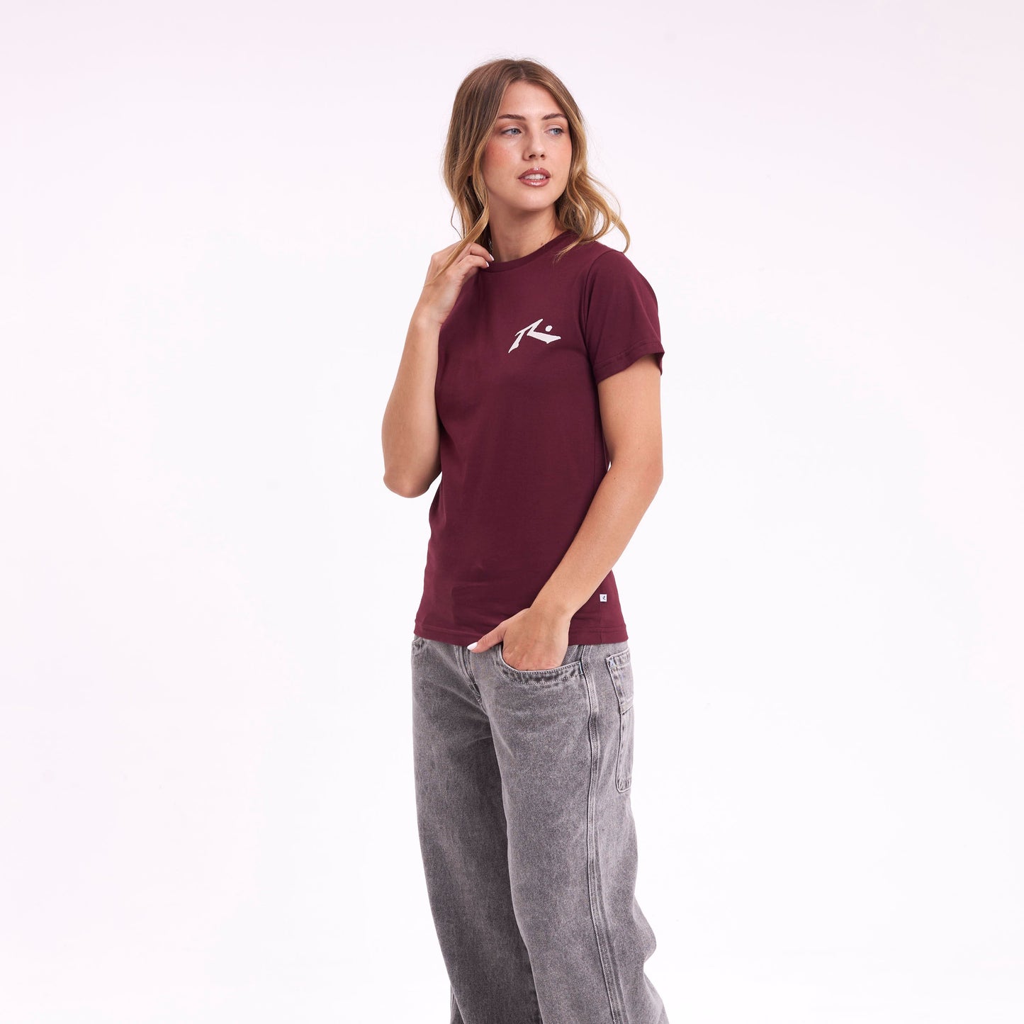 Remera Mc Rusty Competition Tee Ld Burgundy