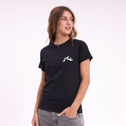 Remera Mujer Rusty Competition Negro