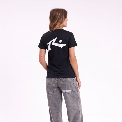 Remera Mujer Rusty Competition Negro