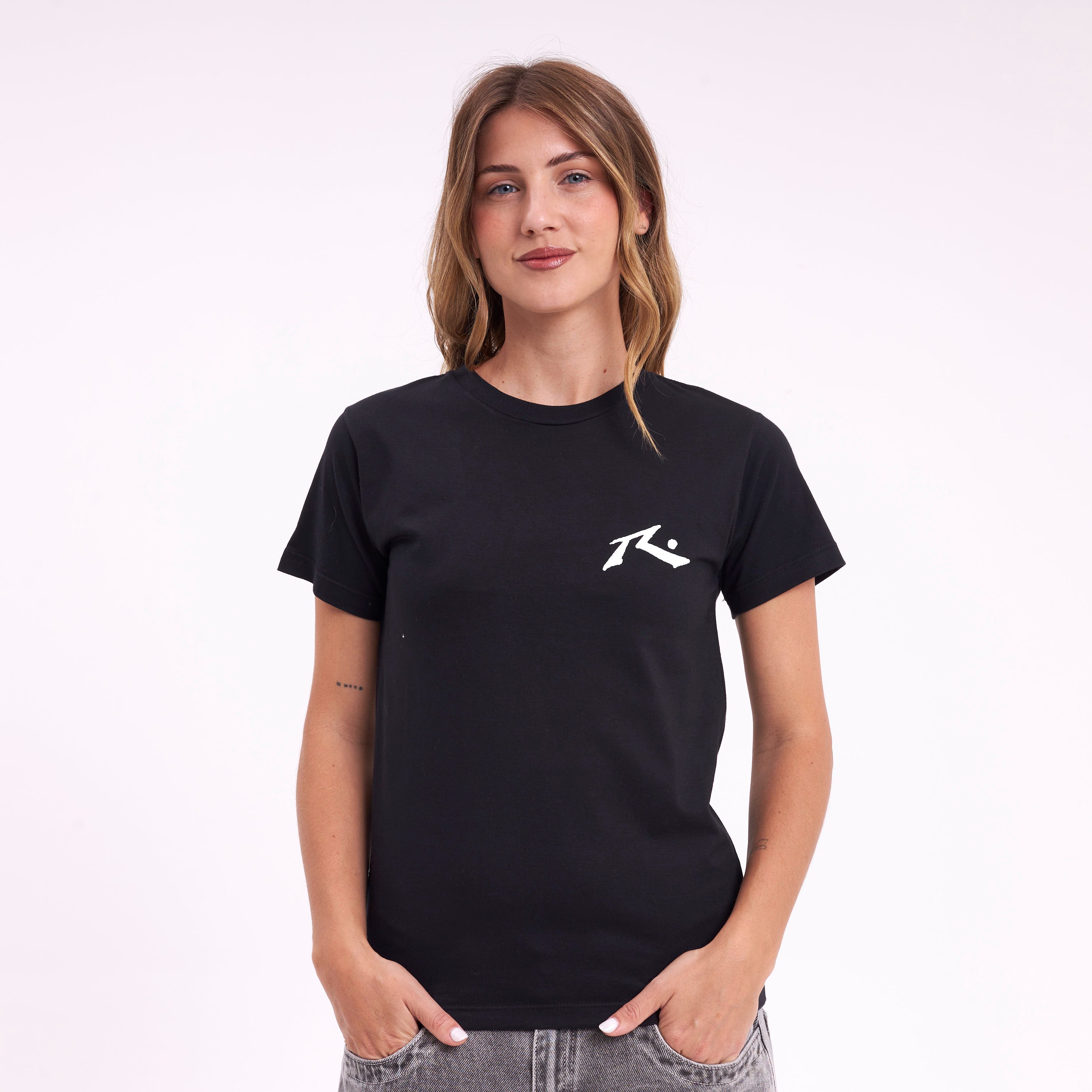 Remera Mujer Rusty Competition Negro