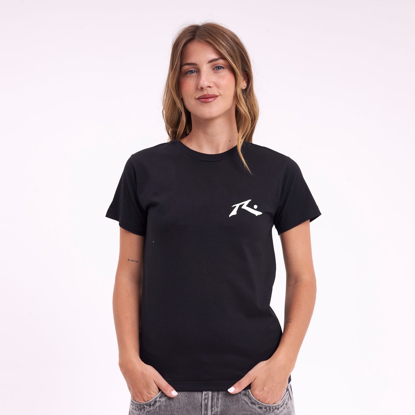 Remera Mujer Rusty Competition Negro