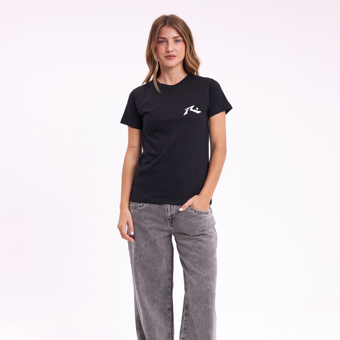Remera Mujer Rusty Competition Negro