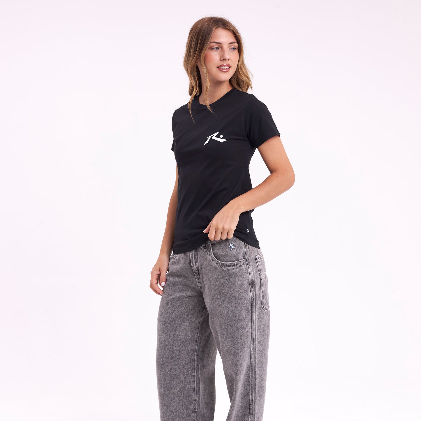 Remera Mujer Rusty Competition Negro