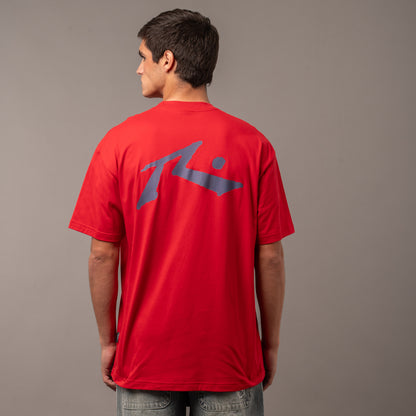 Remera Rusty Competition X Red/Navy Blue