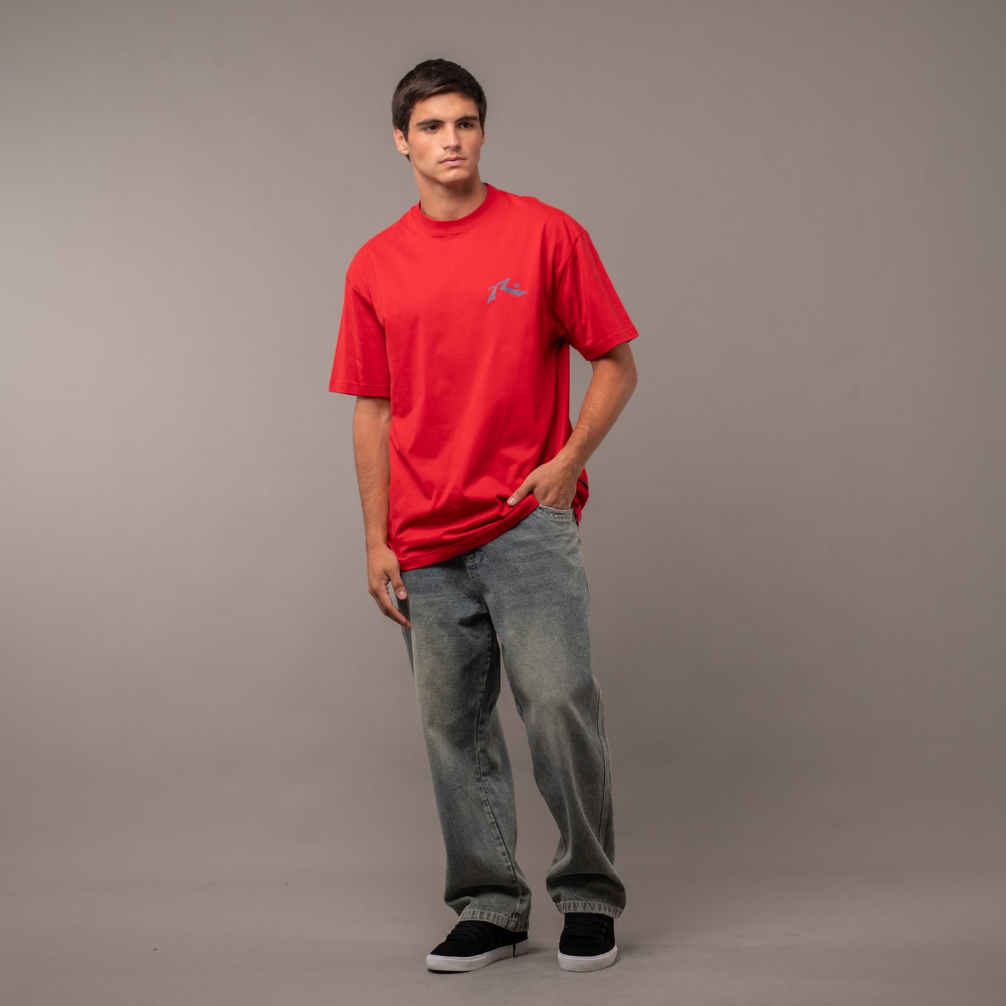 Remera Rusty Competition X Red/Navy Blue