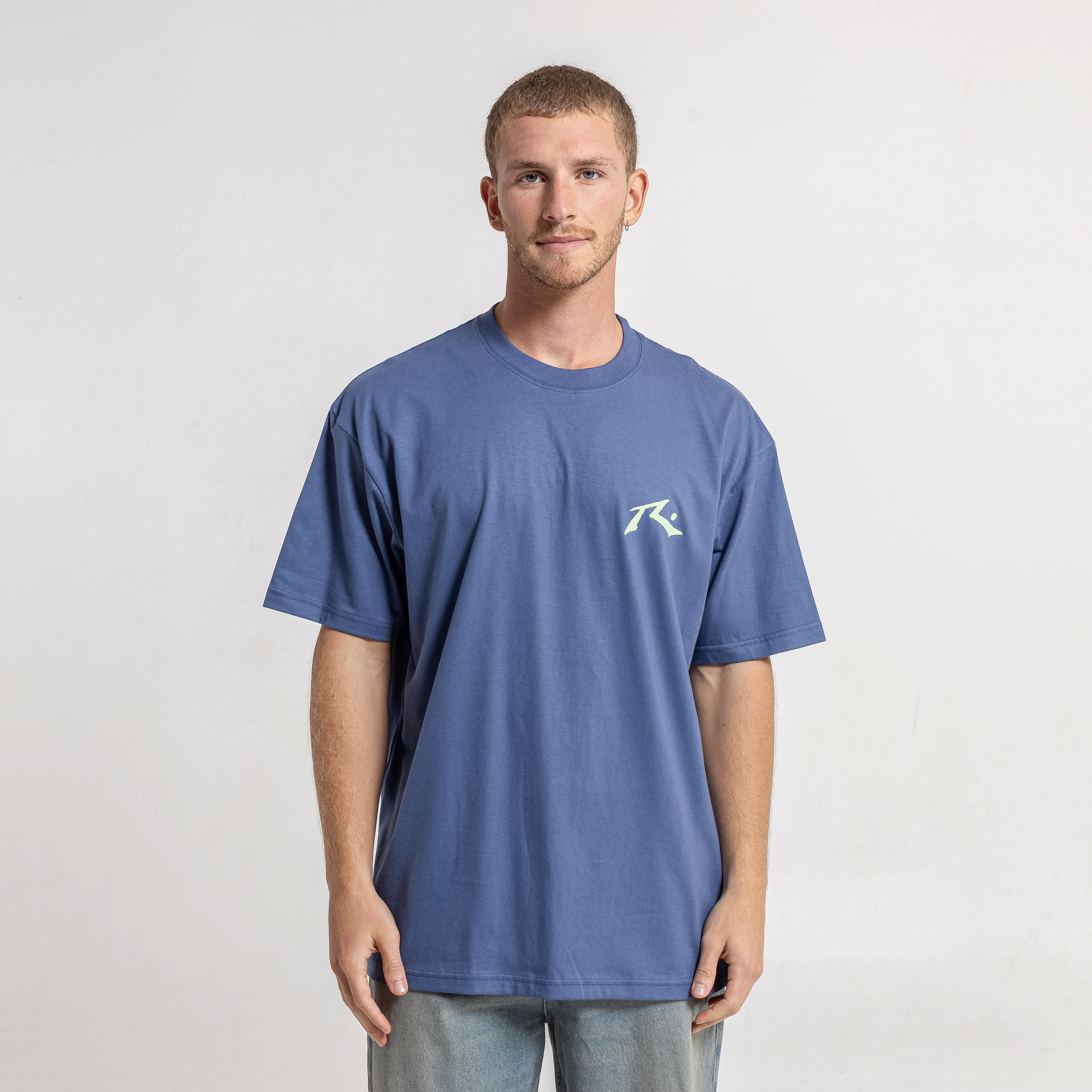 Remera Mc Rusty Competition X 2 Tee Denim Blue/Mint