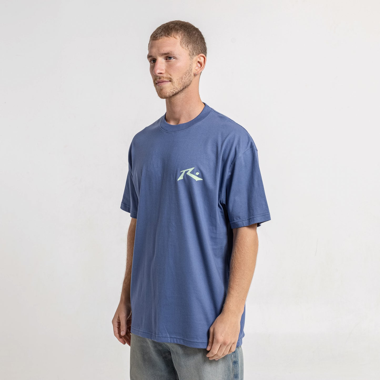 Remera Mc Rusty Competition X 2 Tee Denim Blue/Mint
