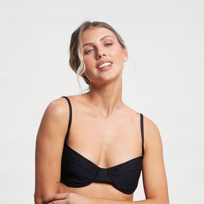 Bikini Alto Rusty Connect Balconette Bik Top Ld Black