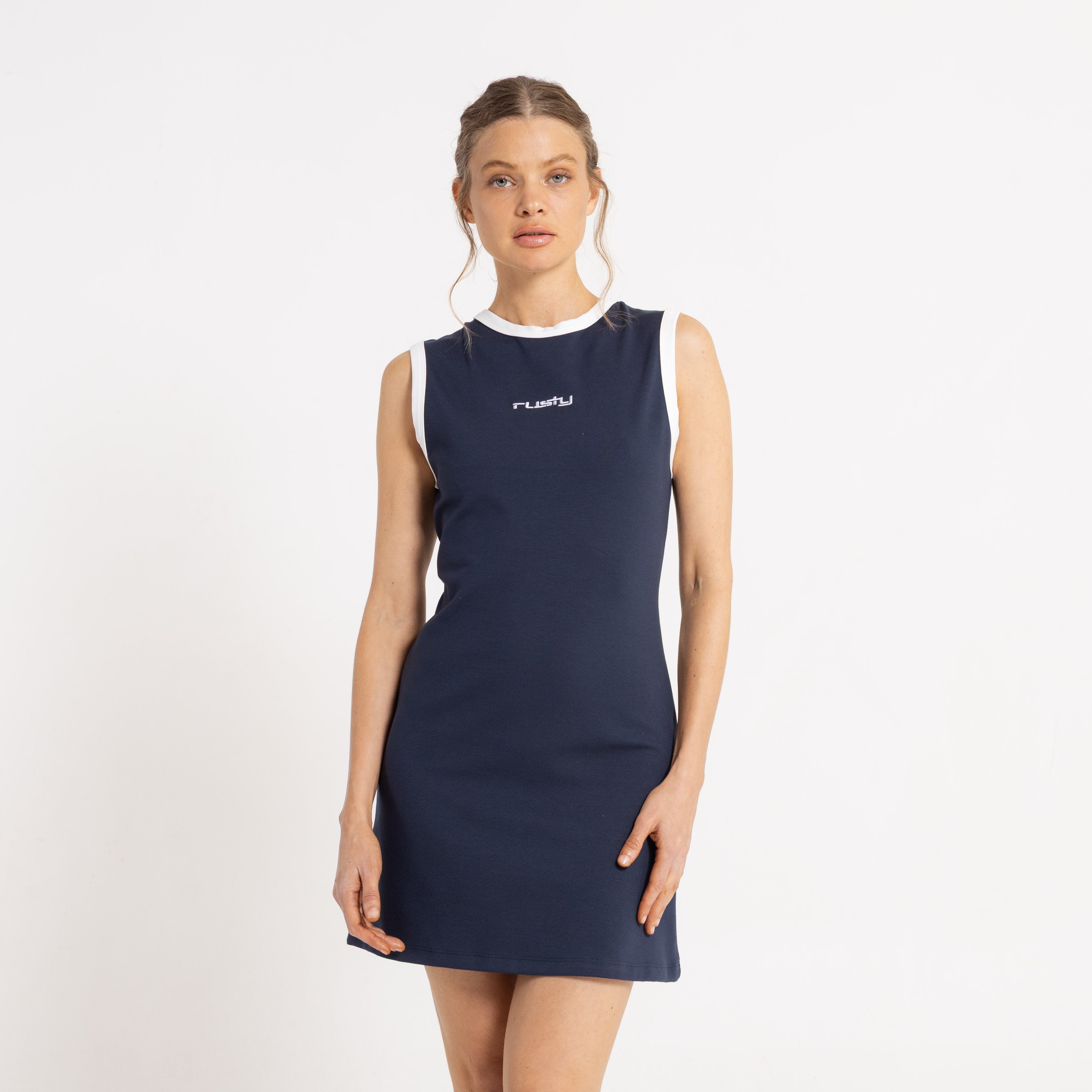 Vestido Rusty Contrast Varsity Dress Ld Navy