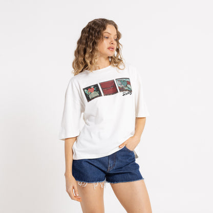 Remera Mc Rusty Crossroads Oversize Tee Ld Snow White
