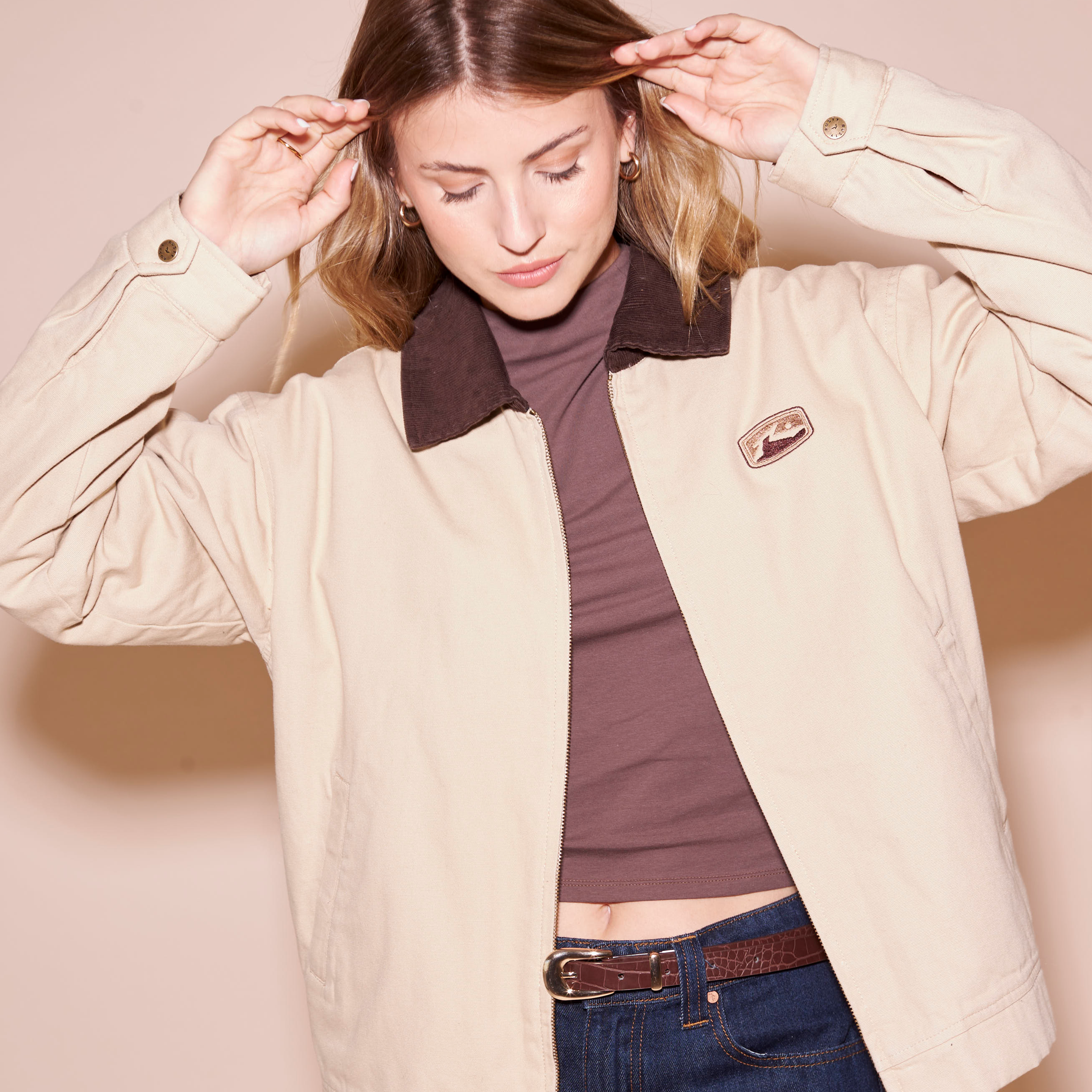 Campera Abrigo Rusty Dakota Jacket Ld Oatmilk