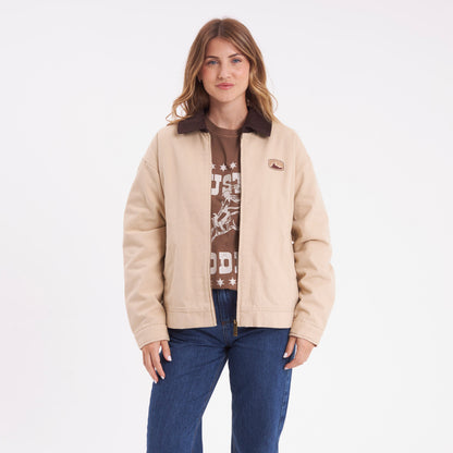 Campera Abrigo Rusty Dakota Jacket Ld Oatmilk
