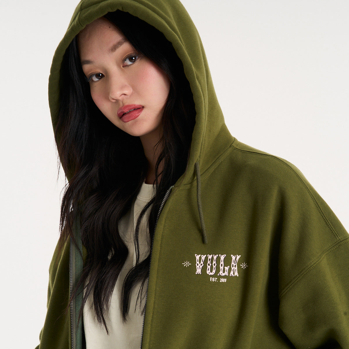 Campera Canguro Vulk Dallas Ziphood Green