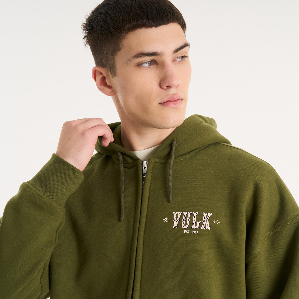 Campera Canguro Vulk Dallas Ziphood Green