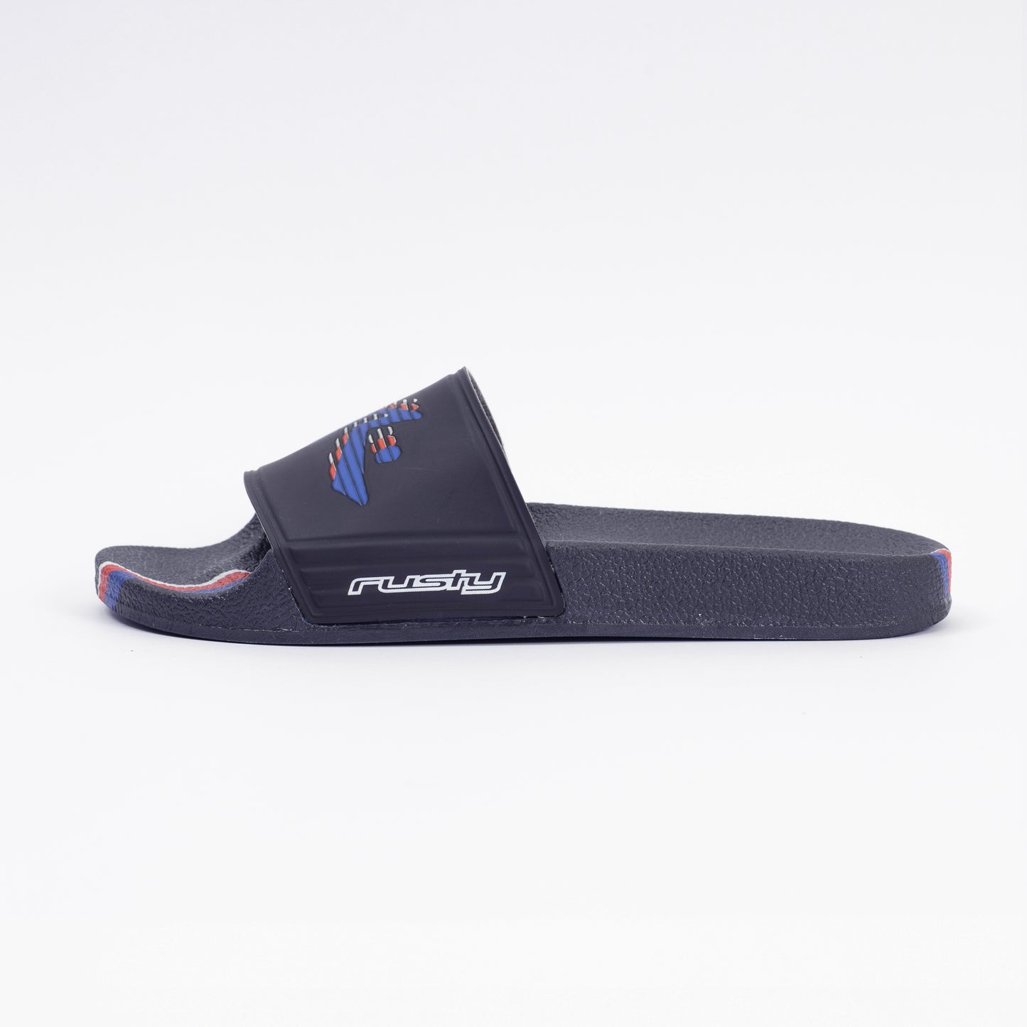 Ojotas Rusty Datsoon Slide Navy Blue
