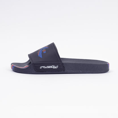 Ojotas Rusty Datsoon Slide Navy Blue