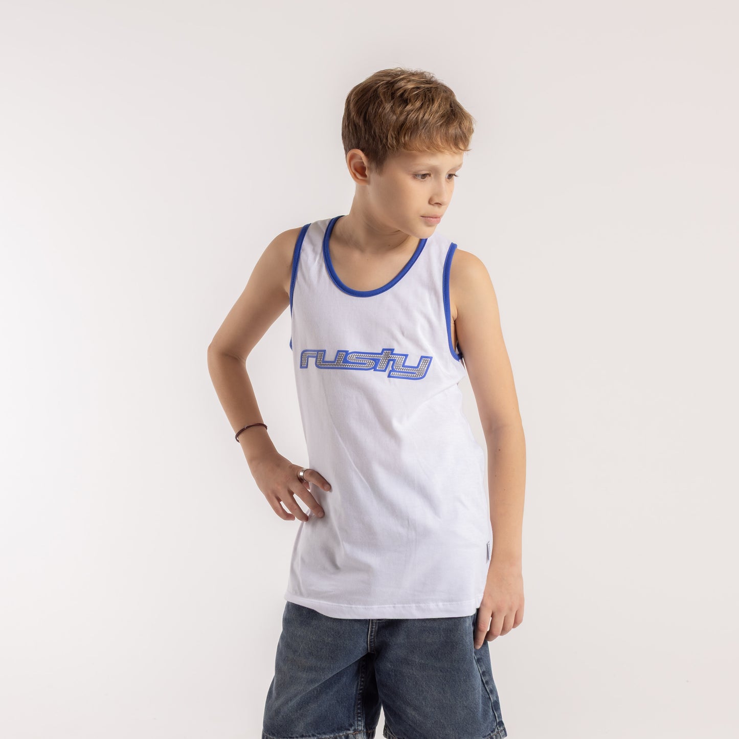 Musculosa Rusty Dead Ringer Tank Jr White