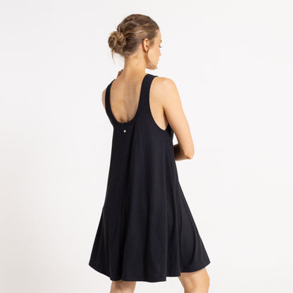 Vestido Rusty Devil Rib Dress Ld Black