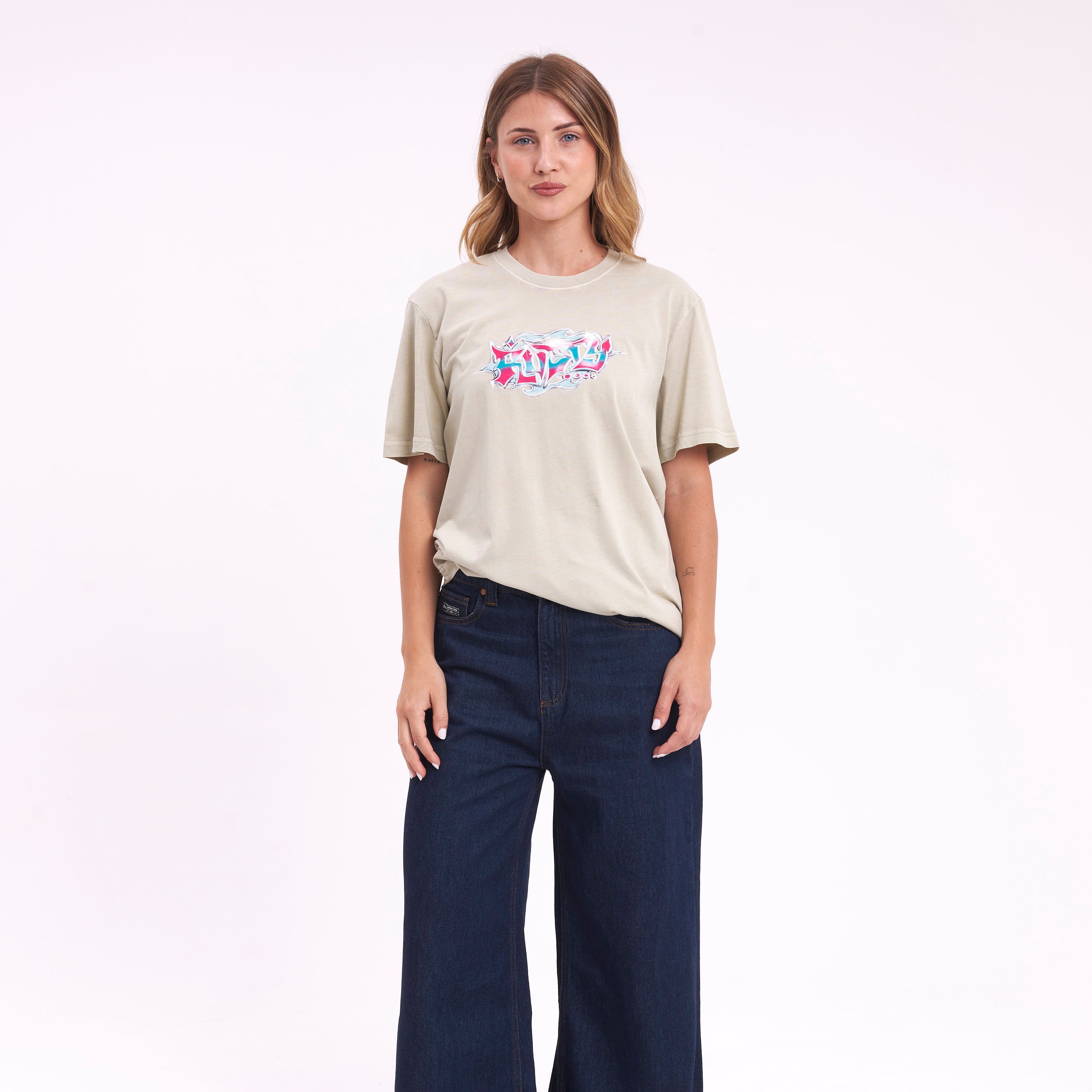 Remera Mc Rusty Diamond Flash Tee Ld Ecru