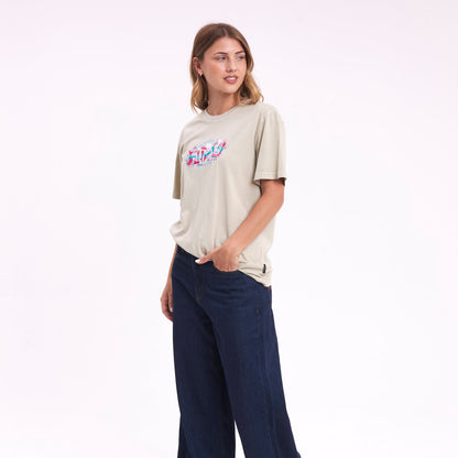 Remera Mc Rusty Diamond Flash Tee Ld Ecru
